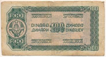 Jugoszlávia 1944. 100D "BY 739429" T:VG
Yugoslavia 1944. 100 Dinar "BY 739429" ...
