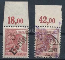 Németország szovjet-zóna 3. körzet 1948 Mi 179 I. (támpéldány Mi A 179) garancia nélkül / no guarantee (Mi EUR 250,-)