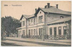 Zám, Sameschdorf, Zam; Vasútállomás / railway station (EB)