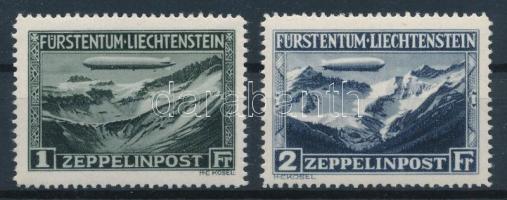 Liechtenstein 1931 Zeppelin Mi 114-115 (Mi EUR 650,-)