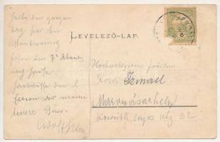 1906 Szerdahely, Miercurea Sibiului, Mercurea, Merkurea, Mercuria, Reussmarkt; Ev. Kirche mit Kastel...