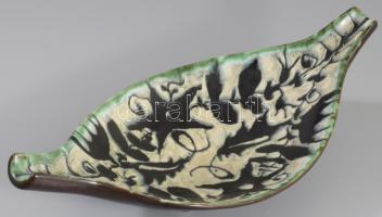 Gorka Géza Iparművészeti Vállalatos kínáló, jelzett, hibátlan, 35x16 cm