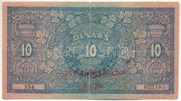 Jugoszlávia / Szerb-Horvát-Szlovén Királyság 1919. 10D piros "40K" felülbélyegzéssel T:VG
...