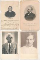 15 db RÉGI férfi portré, főleg fotó képeslapok; vegyes minőségben / 15 pre-1945 male portraits, mainly photo postcards; in mixed quality