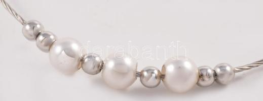 Ezüst (Ag) női karkötő, jelzett, bruttó 2,1g