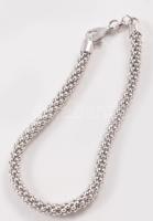 Ezüst (Ag) karkötő, jelzett, nettó 6,2g