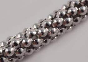 Ezüst (Ag) karkötő, jelzett, nettó 6,2g