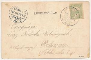 1907 Kisbecskerek, Becicherecu Mic, Kleinbetschkerek; Terézia gőzmalom. Peter Herzog / Theresien Dam...