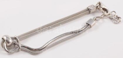 Ezüst (Ag) karkötő, jelzett, nettó 7,5g