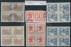 1920 4 db Hadifogoly A és B sor, főleg négyestömbökben (28.000)