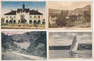 21 db főleg RÉGI magyar város képeslap; vegyes minőségben / 21 mainly pre-1945 Hungarian town-view postcards; in mixed quality