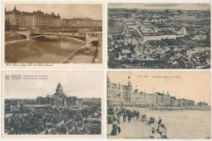 21 db RÉGI külföldi város képeslap; vegyes minőségben / 21 pre-1945 foreign town-view postcards; in mixed quality