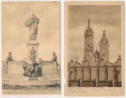 21 db RÉGI külföldi város képeslap; vegyes minőségben / 21 pre-1945 foreign town-view postcards; in ...