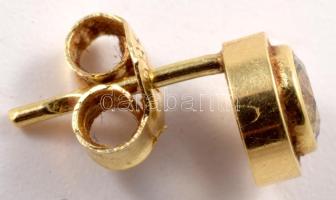 Arany (Au) fülbevaló pár, 14k, jelzett, bruttó 1,7g