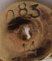 Arany (Au) fülbevaló pár, 14k, jelzett, bruttó 1,7g