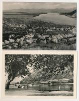 Dömös - 8 db MODERN képeslap: Duna-part, gőzhajó, látképek (Képzőművészeti Alap)