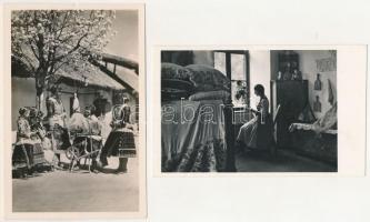 8 db RÉGI magyar folklór, népviselet képeslap / 8 pre-1945 Hungarian folklore postcards