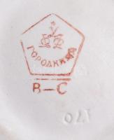 Gorodnitsa kakast formázó italos palack, jelzett, hibátlan, m: 25 cm