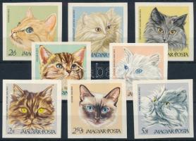 1968 Macskák vágott sor (8.000) (2,50Ft ujjlenyomatok / fingerprints)