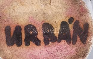 Urbán jelzéssel váza, kis felületi hibával, m: 29 cm