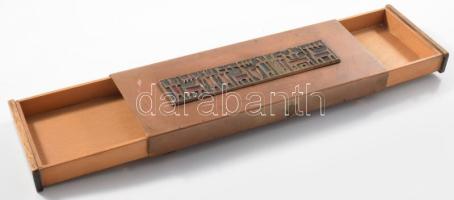 Iparművészeti kártyadoboz, 9x23 cm