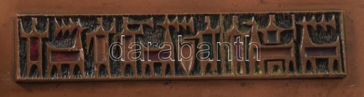 Iparművészeti kártyadoboz, 9x23 cm