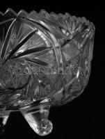 Kristály gyümölcsös tál, hibátlan d: 24 cm