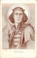Szent Imre herceg. Ünnepeljük meg méltóan a Szent Imre évet! 1030-1930 Szent Imre év Országos Főrendezősége / Saint Emeric of Hungary s: Márton L. (fa)