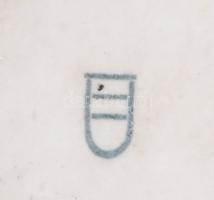 Cseh alt Wien porcelán kanál, Matricás, jelzett, hibátlan 15 cm