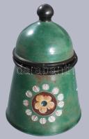 Méztartó, mázas kerámia, jelzett, hibátlan 17 cm