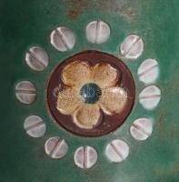 Méztartó, mázas kerámia, jelzett, hibátlan 17 cm