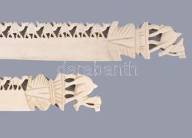 3 db faragott csont levélnyitó és dísztőr. 24-40 cm