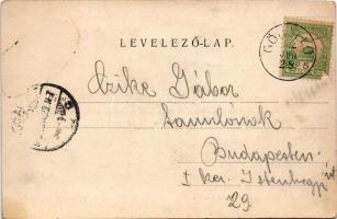 1902 Gödöllő, a király és vadásztársasága (ragasztónyom / glue mark)