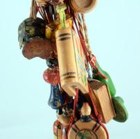 cca 1960 Balatoni és egyéb emlék tárgyak, trafikárú, kis fa tárgyak