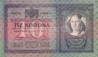 1904. 10K (2x) Csak egy szám különbséggel azonos szériából T:I