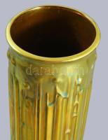 Zsolnay eozin mázas "Kopjás váza". Formaterv Török János. Jelzett minimális karcokkal, m: ...