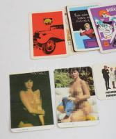 1971-1986 Vegyes kártyanaptár tétel, 17 db, közte két erotikus