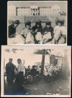 cca 1950-1960 A Szovjetunió keleti részén / Távol-Keleten készült fotók, 2 db, 11x15 cm és 13x18 cm