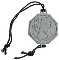 Csehszlovákia 1970 k. "Patron Lyžařů (A síelők védőszentje) / ULLR" nyolcszögletű Al medál...