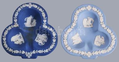Wedgwood 2 darab jasperware hamuzó, jelzett, kis kopással, 12x12 cm