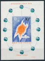 1965 Nyugodt Nap éve vágott blokk (6.000)