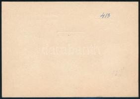 1941 Nyomtatvány "ANDRÁSFÖLDJE" postaügynökségi bélyegzéssel