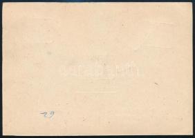 1942 Nyomtatvány "ALSÓGYŐRÖD" postaügynökségi bélyegzéssel