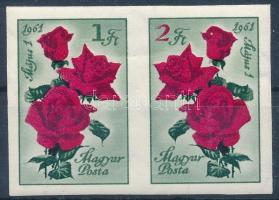 1961 Május 1. VIII. vágott pár (4.000) (törés / fold)