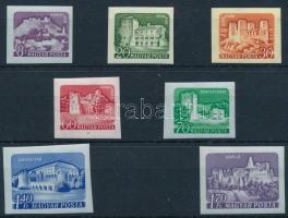 1960 Várak (színes papíron) vágott sor (7.000)