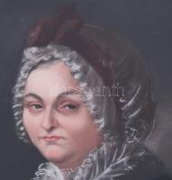 Jelzés nélkül, XIX. sz., feltehetően osztrák festő: Hölgy portré. Pasztell, papír. Jelezve jobbra le...