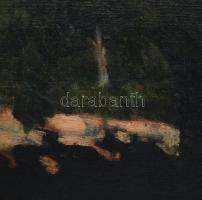 Jelzés nélkül: Fatanulmány. Olaj, vászon, kartonon. Hátoldalán címkén Vaszary J Fatanulmány feliratt...