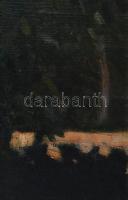 Jelzés nélkül: Fatanulmány. Olaj, vászon, kartonon. Hátoldalán címkén Vaszary J Fatanulmány feliratt...