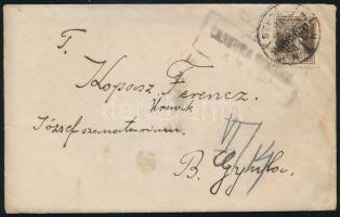 1919 Levél Szegedről aradi cenzúrával Gyulára