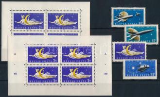 1961 Vénusz-rakéta sor + 2 db 2Ft kisív, az Á.NY. ívszéli felirattal